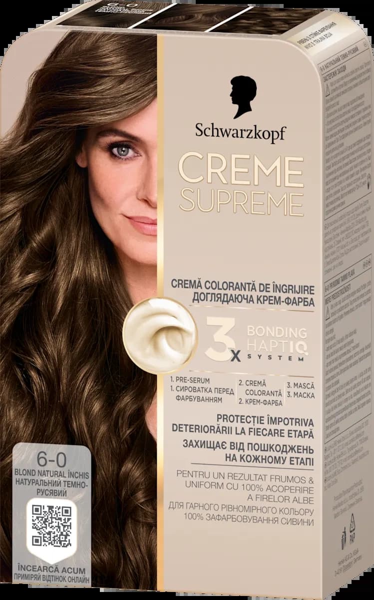 SCHWARZKOPF Creme Supreme farba za kosu 6-0 blond natural-slika
