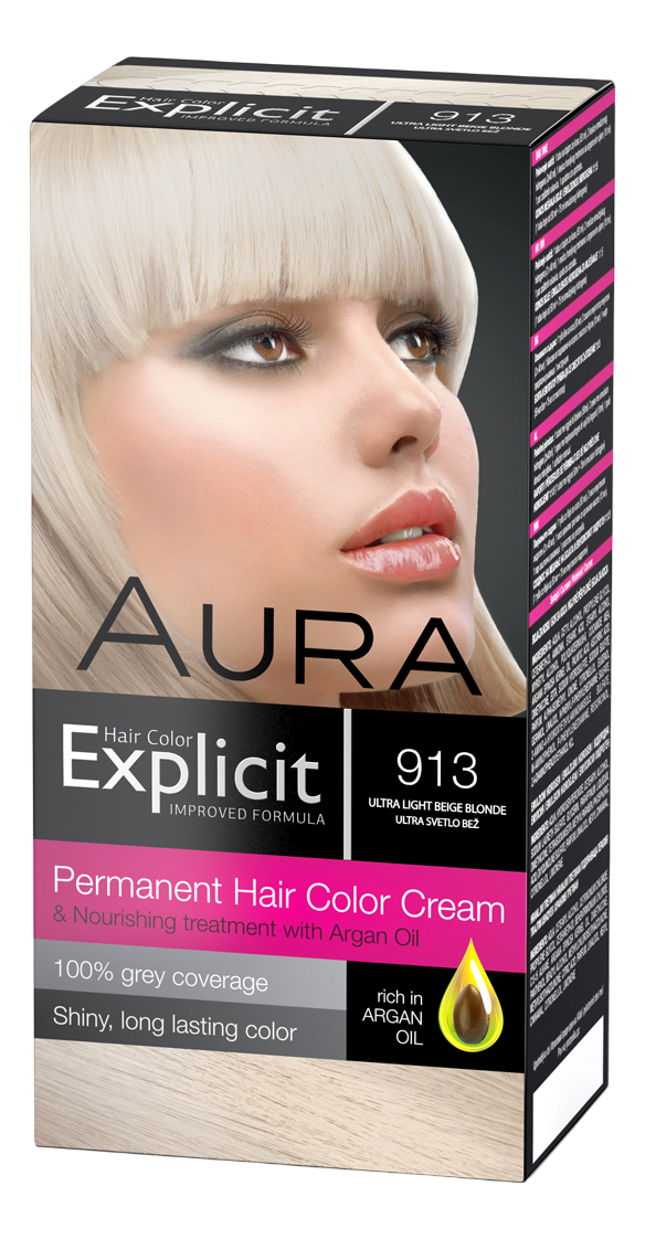AURA Explicit farba za kosu 913 ultra svetlo bež-slika