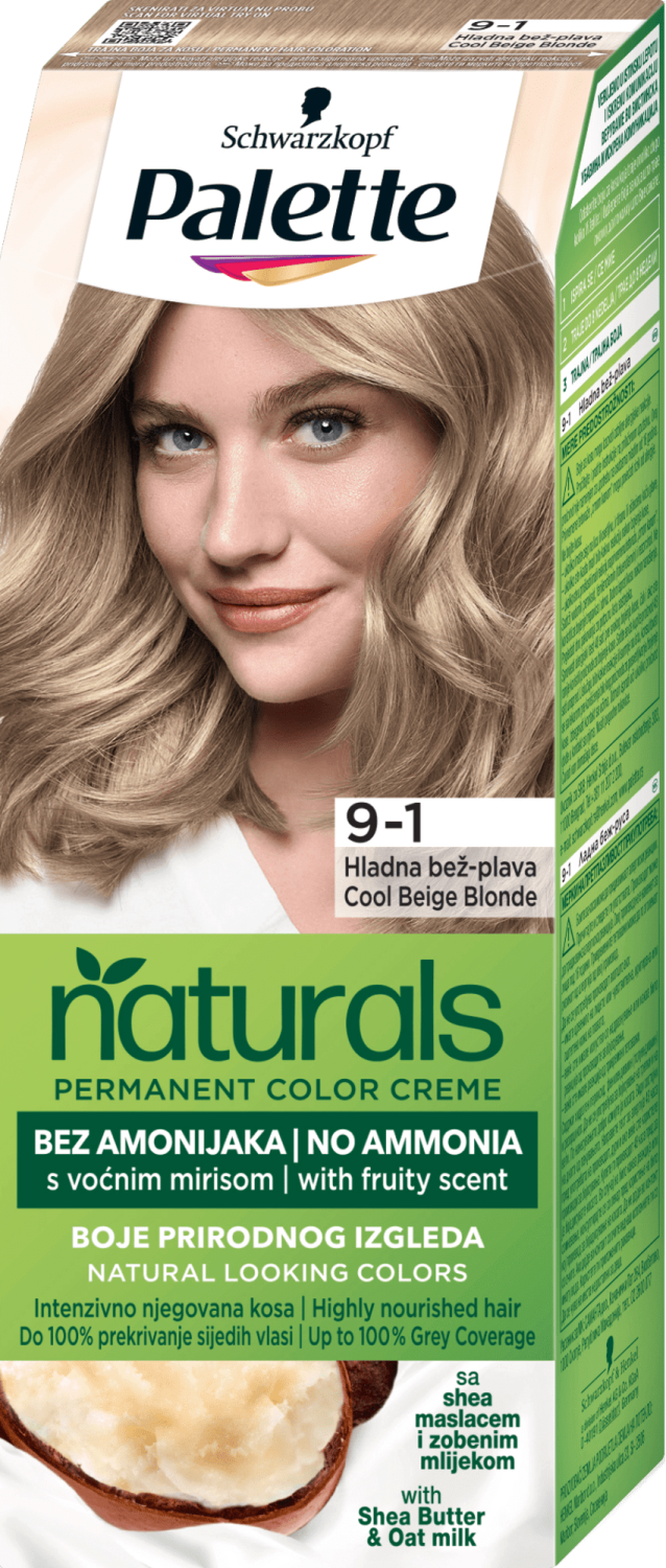 PALETTE Naturals farba za kosu 9.1 blonde-slika