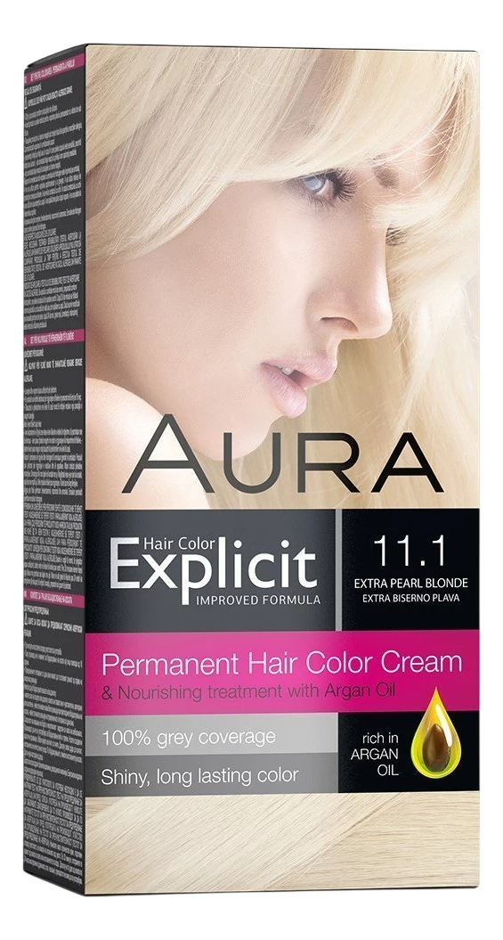 AURA Explicit farba za kosu 11.1 ekstra biserno plava-slika