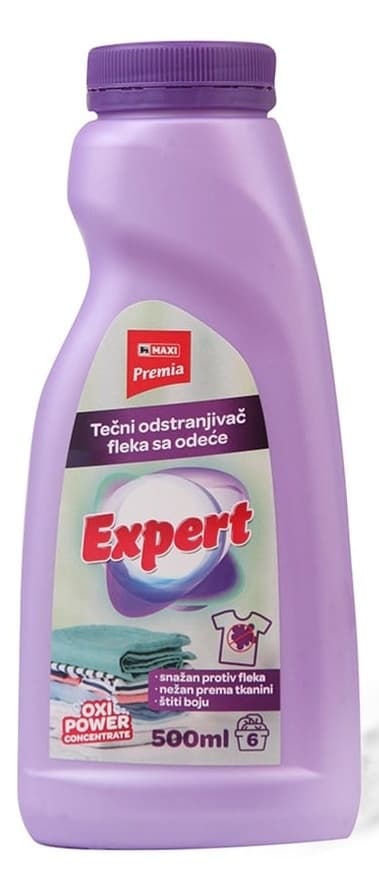 MAXI Premia Oxi power tečni odstranjivač fleka 500ml-slika