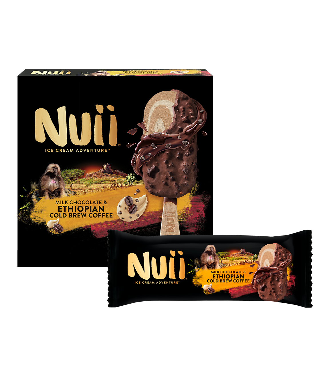Sladoled NUII Ethiopian cold brew coffee 3x90ml-slika