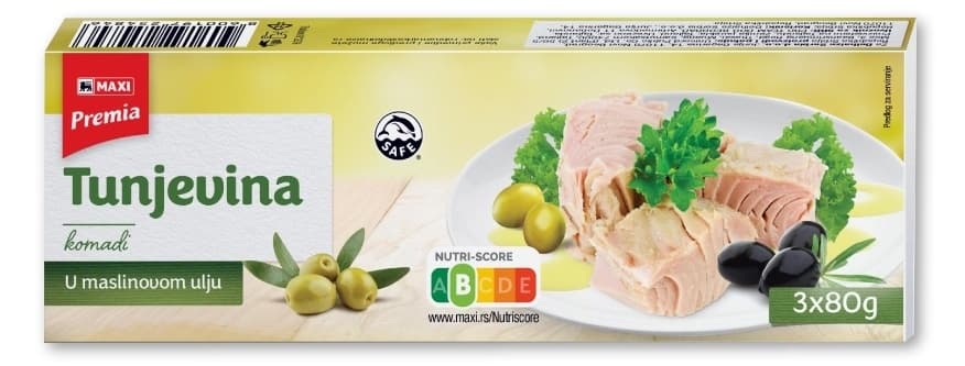 Tunjevina PREMIA komadi u maslinovom ulju 3x80g-slika
