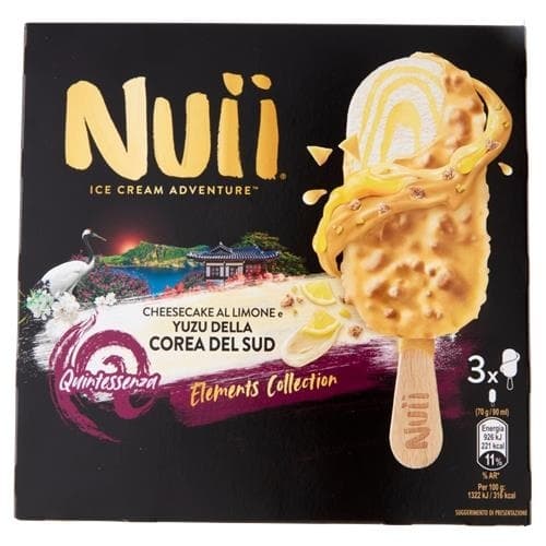 Sladoled NUII lemon cheesecake & South Korean yuzu 3x90ml-slika