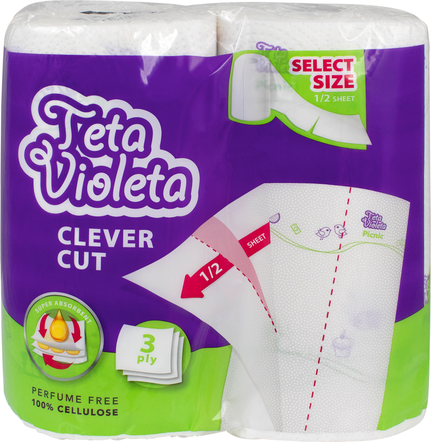 UBRUS 2/1 PICNIC 3SL TETA VIOLETA-slika