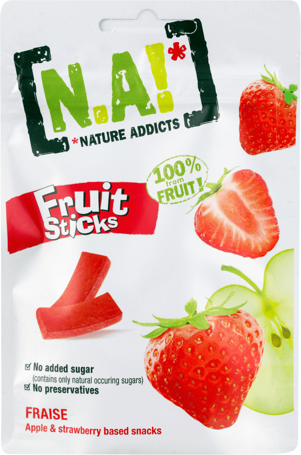 NATURE ADDICTS voćni štapići od jabuke i jagode 35g-slika