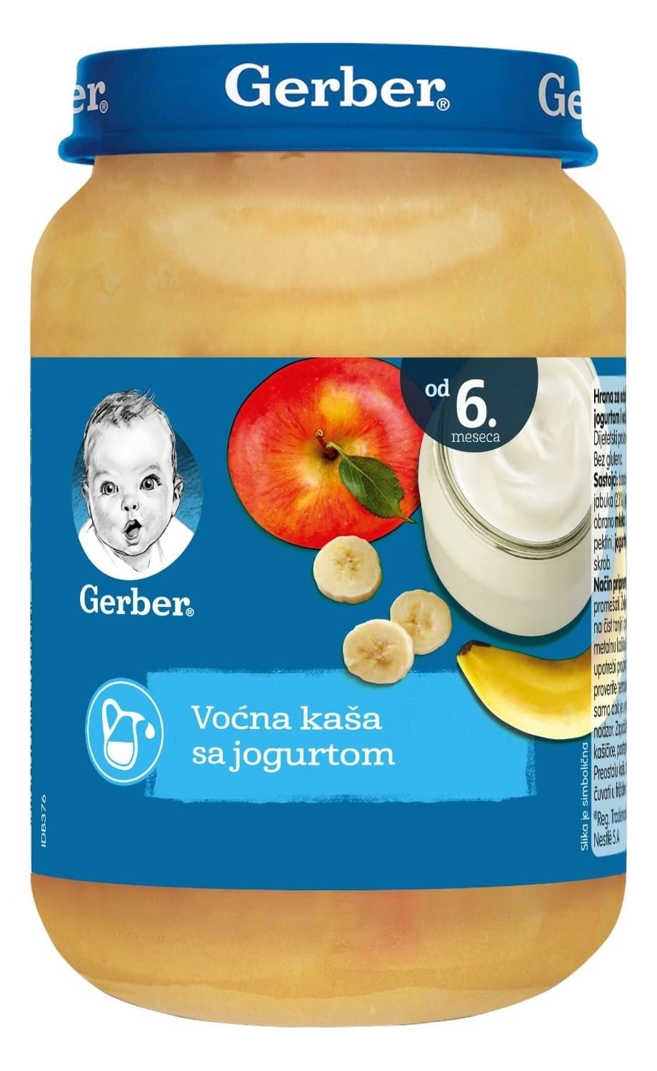 GERBER kašica voće sa jogurtom 190g-slika