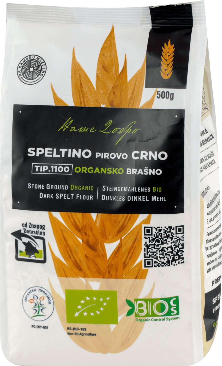 Spelt.bras.crno tip-1100 Nase Dobro 500g-slika