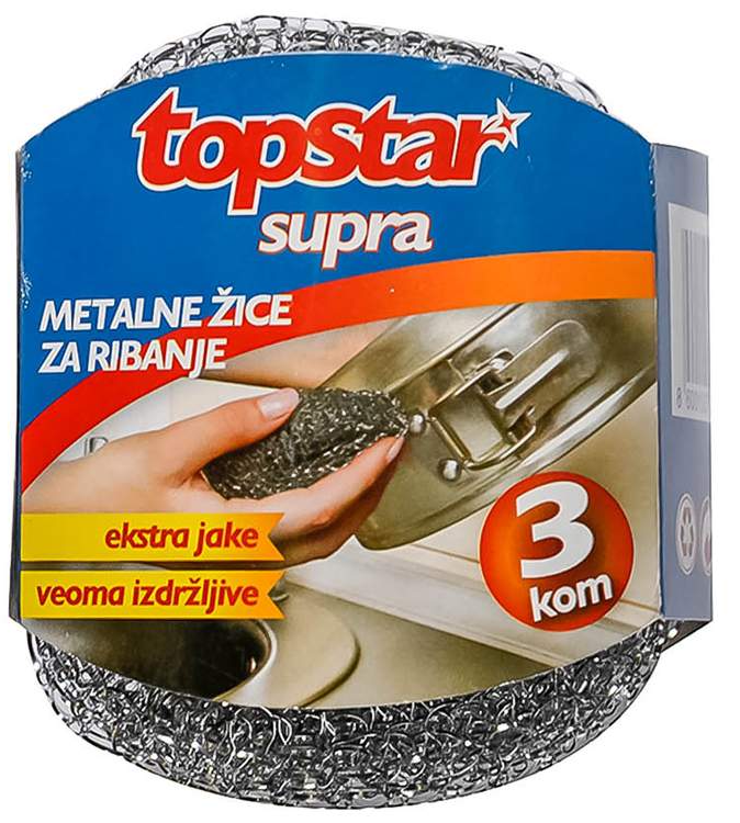 TOP STAR Supra žica za suđe 3kom-slika