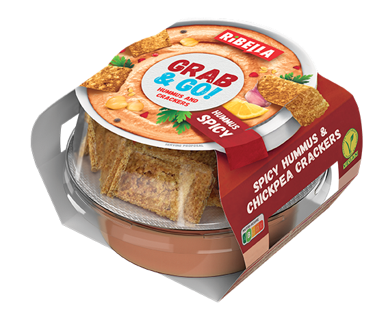 NAMAZ HUMUS RIBELLA GRAB & GO SPICY 130G-slika