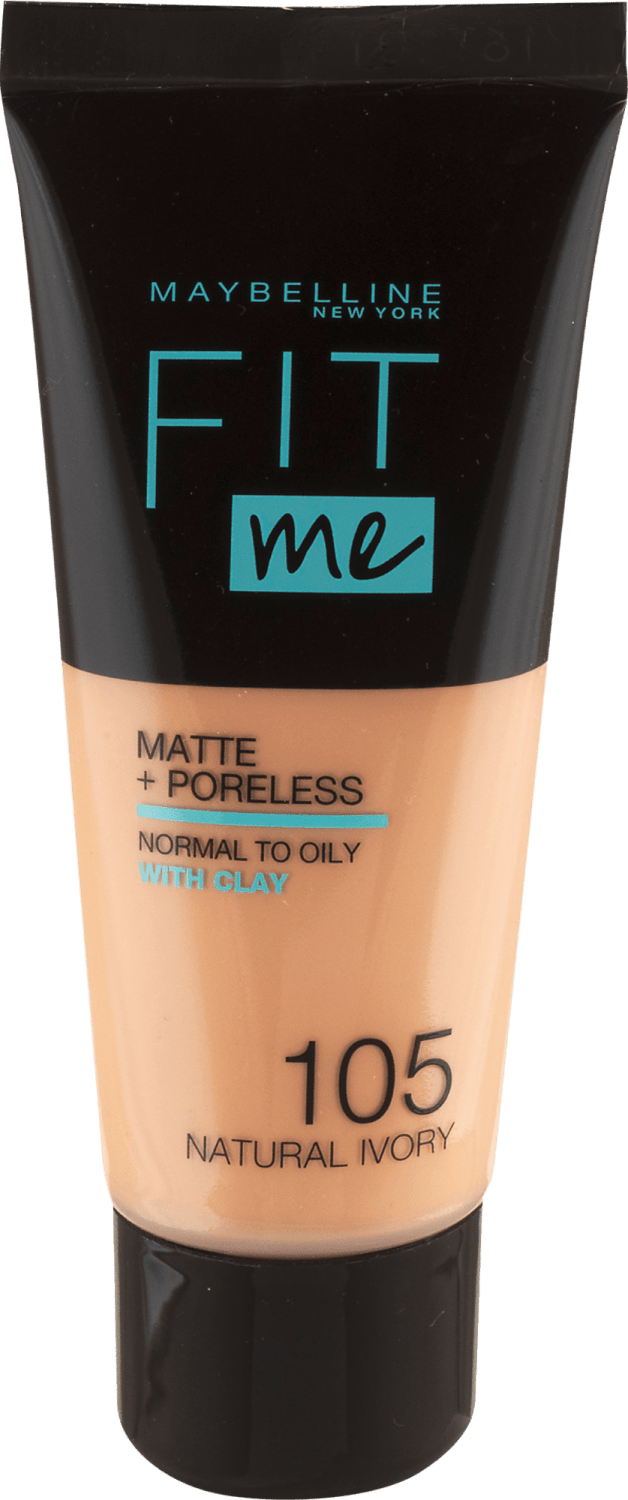 MAYBELLINE Fit me matte tečni puder 105 natural ivory 30ml-slika