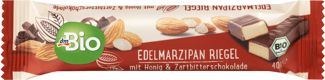 Štanglica DM BIO tamna čokolada i marcipan 40g-slika