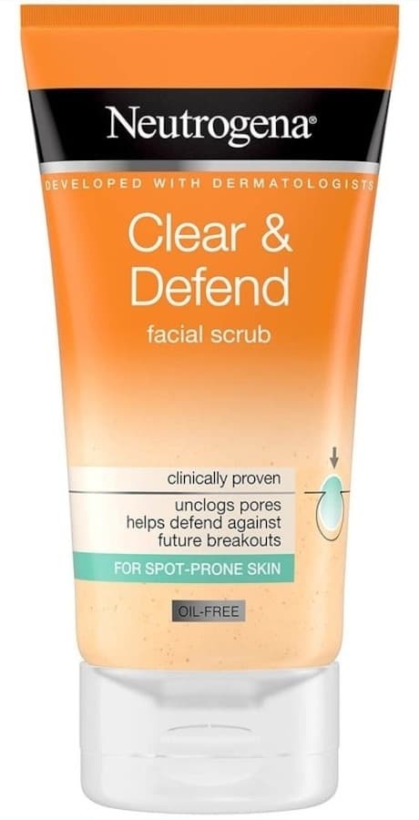 NEUTROGENA piling za lice clear & defend 150ml-slika