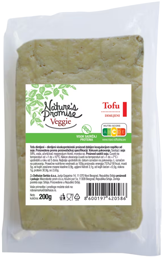 Nature's Promise dimljeni tofu sir 200g-slika