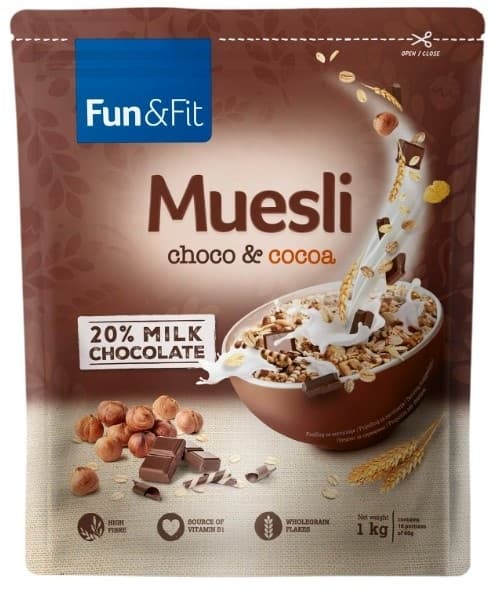 Musli Coko-cacao Fun&Fit 1kg-slika