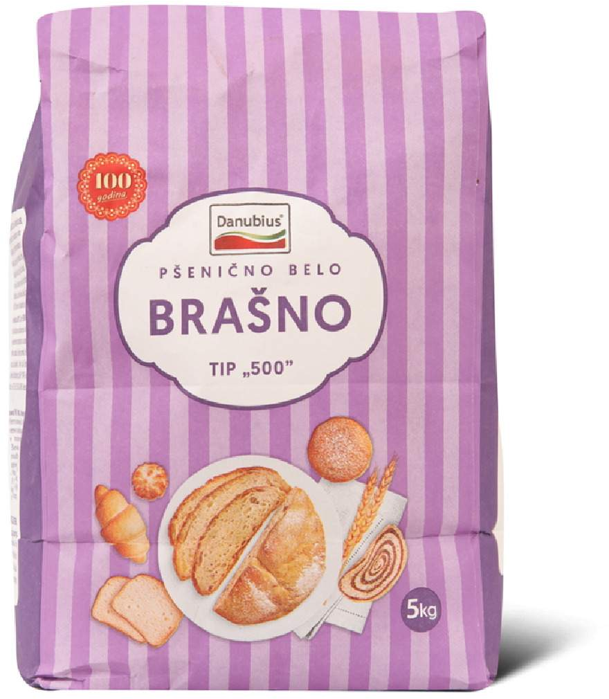 Brašno DANUBIUS pšenično belo T-500 5kg-slika