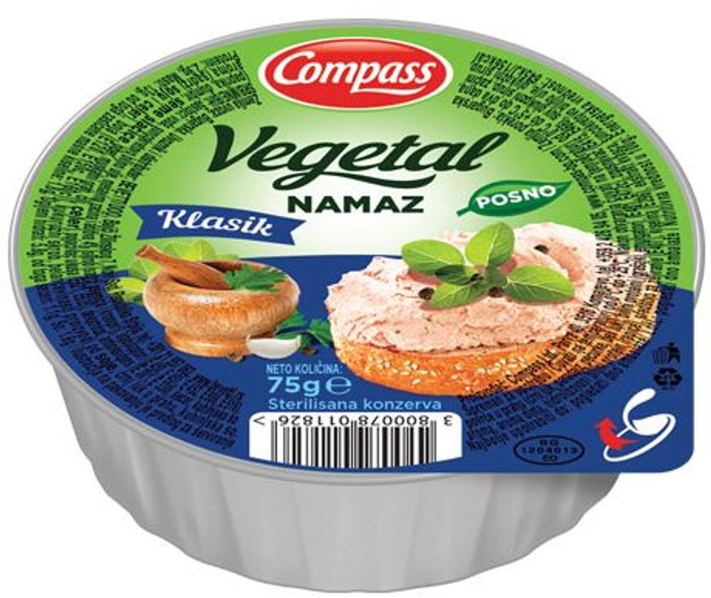 Namaz COMPASS vegetal classic 75g-slika