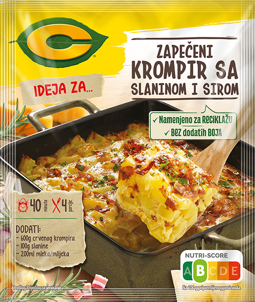 Dodatak C zapečeni krompir sa slaninom i sirom 35g-slika