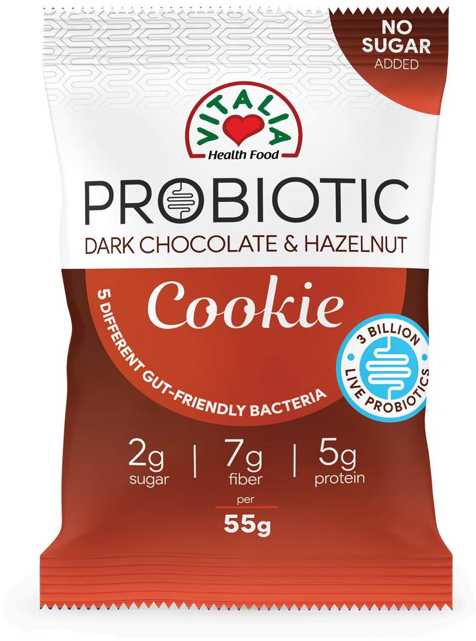 Keks crna cokolada,lesnik Probiotic 60g-slika