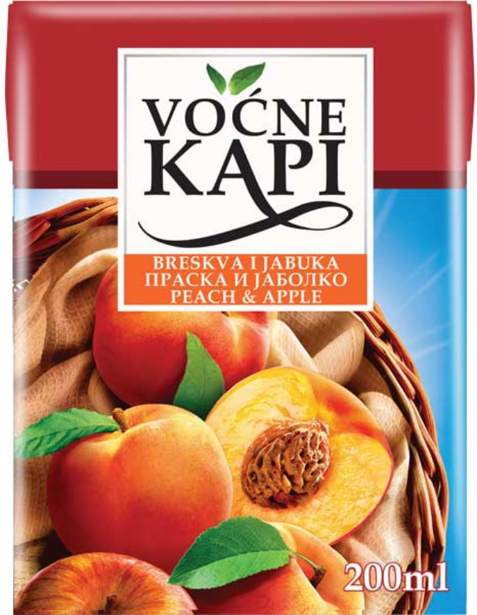 Sok NECTAR Voćne kapi breskva jabuka 200ml-slika