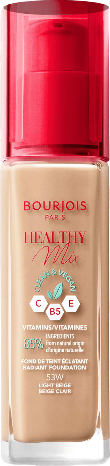BOURJOIS Healthy mix vegan tečni puder 53 light beige-slika