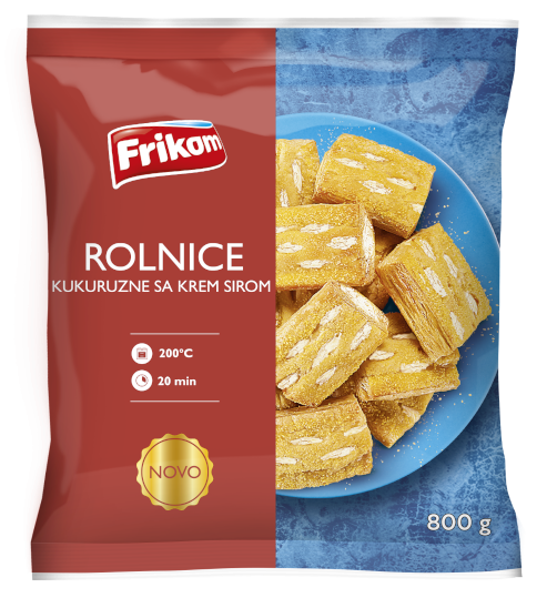 FRIKOM kukuruzne rolnice krem sir 800g-slika