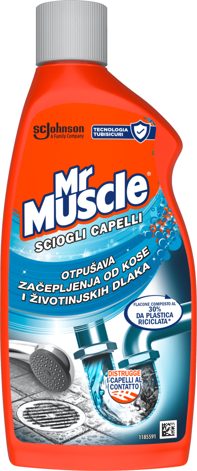 MR MUSCLE gel za čišćenje dlaka u odvodima 500ml-slika
