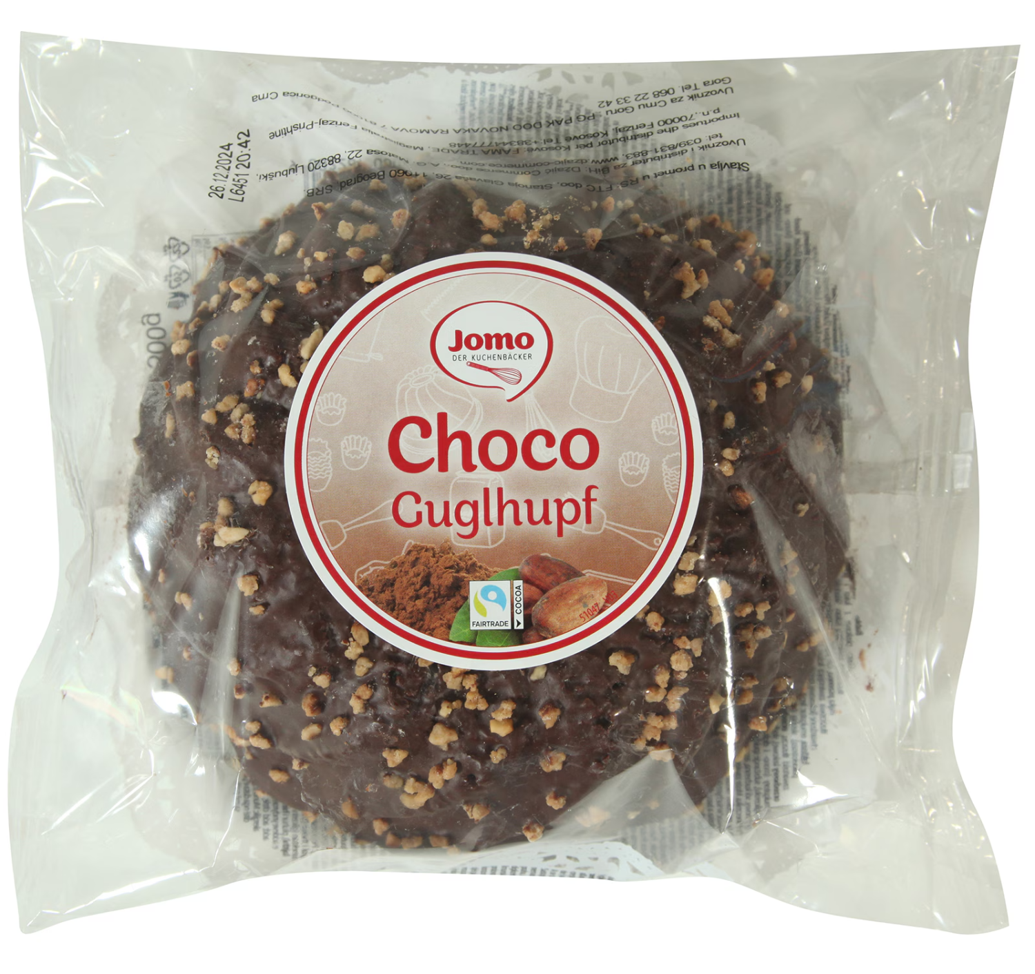 Kuglof sa cokoladnim prelivom Jomo 500g-slika