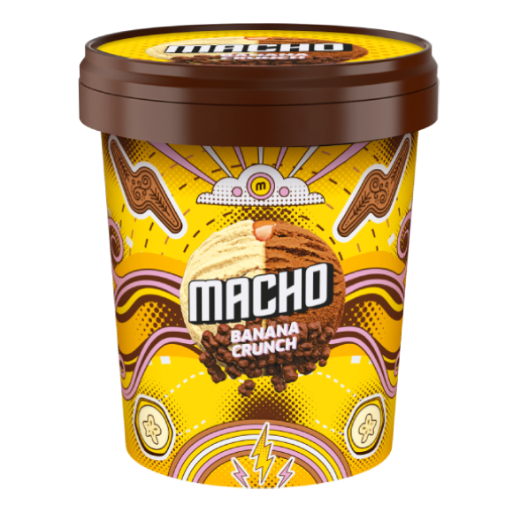 Sladoled MACHO banana crunch 370ml-slika