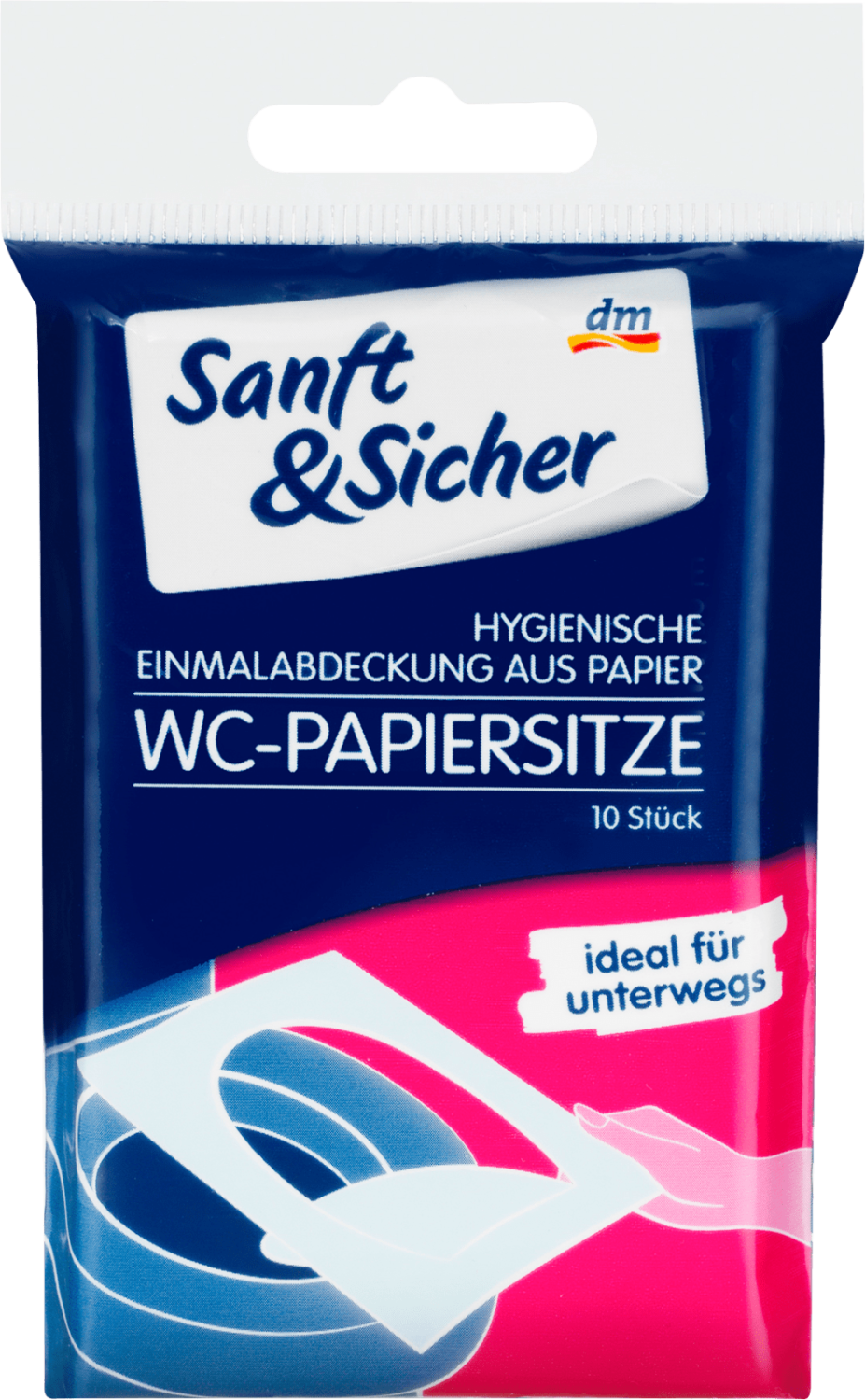 Papirna navlaka za WC šolju SANFT&SICHER 10kom-slika