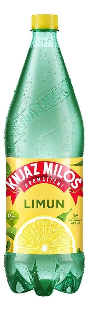 Gazirana voda KNJAZ MILOŠ limun 1,25l-slika