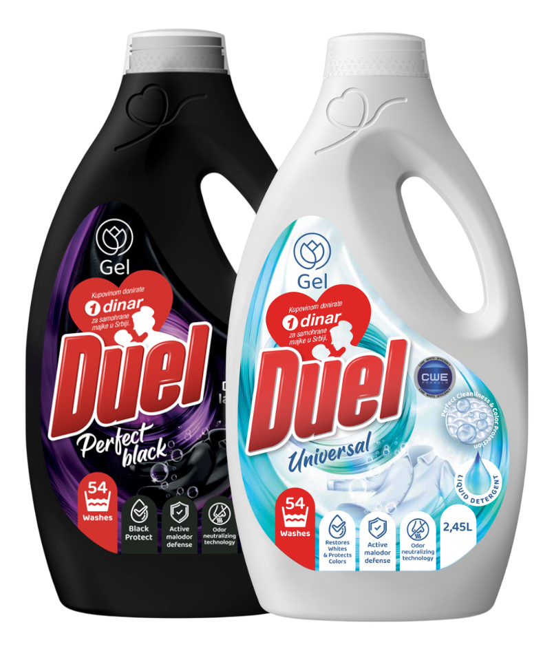 DUEL Universal 2,45l i Perfect Black set tečni deterdžent 2,45l-slika