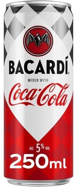 SOK COCA-COLA & BACARDI 0.25L-slika