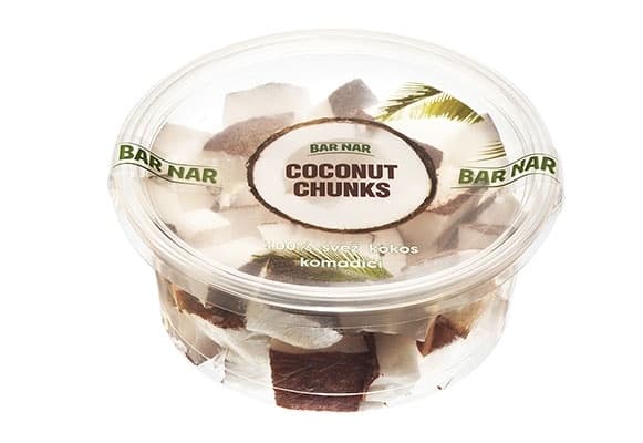  BAR NAR kokos svež u komadićima 160g-slika
