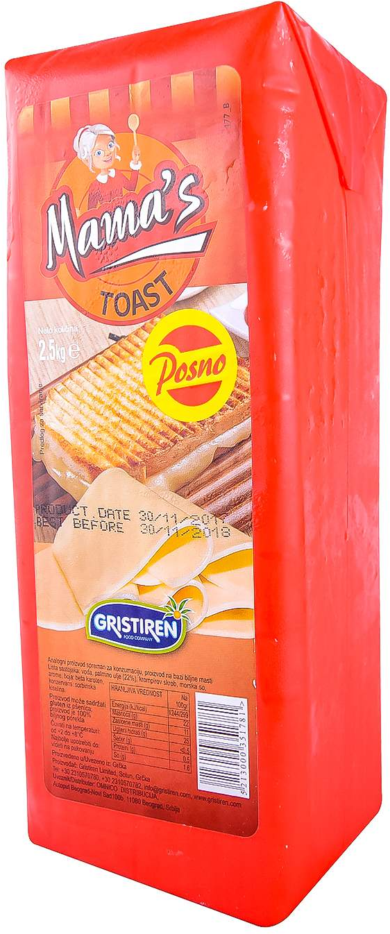 PROIZVOD NA BILJNOJ BAZI TOST CCA 2,5KG MAMA'S-slika