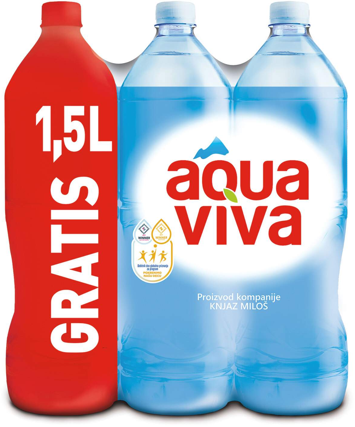 Negazirana voda AQUA VIVA 1,5l 5+1 gratis-slika