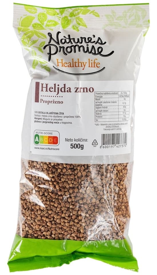 NATURE'S PROMISE heljda proprženo zrno 500g-slika