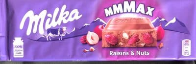 Cokolada mlecna Raisin&Nuts Milka 270g-slika