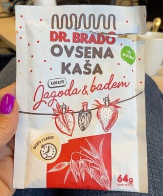 KAŠA OVSENA JAGODA BADEM 64G DR.BRA-slika