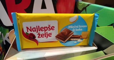 Cokolada mlecni krem Najlepse zelje 100g-slika