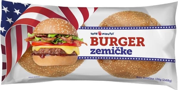 DON DON zemičke burger 2x68g-slika