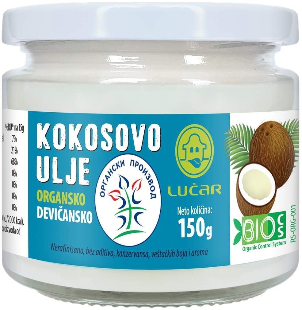 Kokosovo ulje organsko devicansko 150g lucar-slika