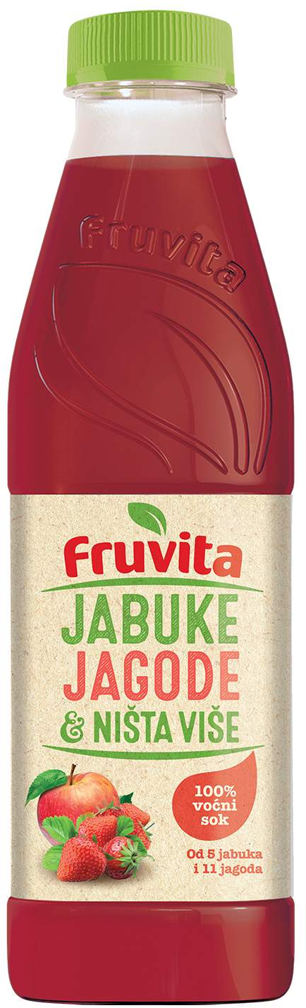 Voćni sok FRUVITA jabuka i jagoda 750ml-slika