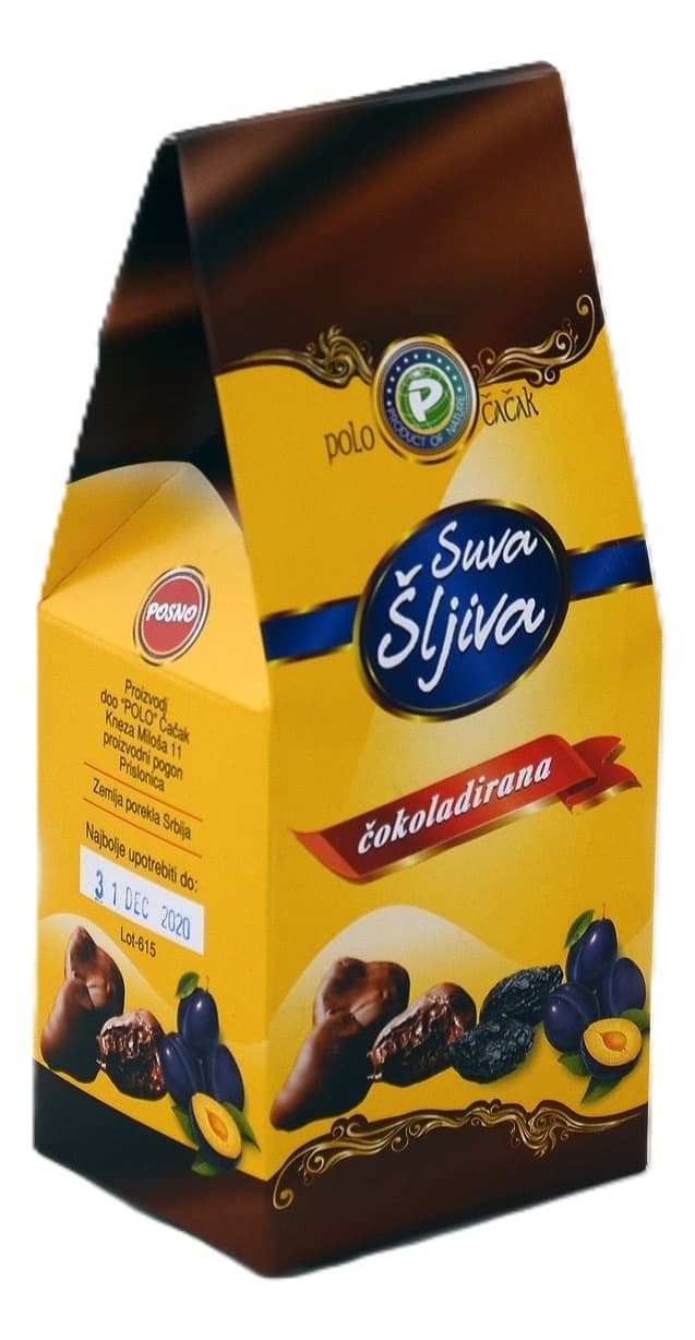 Suve šljive POLO čokoladirane 200g-slika
