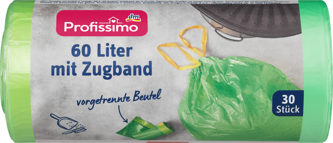 PROFISSIMO vreće za smeće sa trakom 60l 30kom-slika