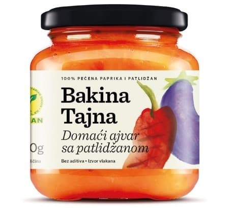 Ajvar BAKINA TAJNA sa patlidžanom 550g-slika