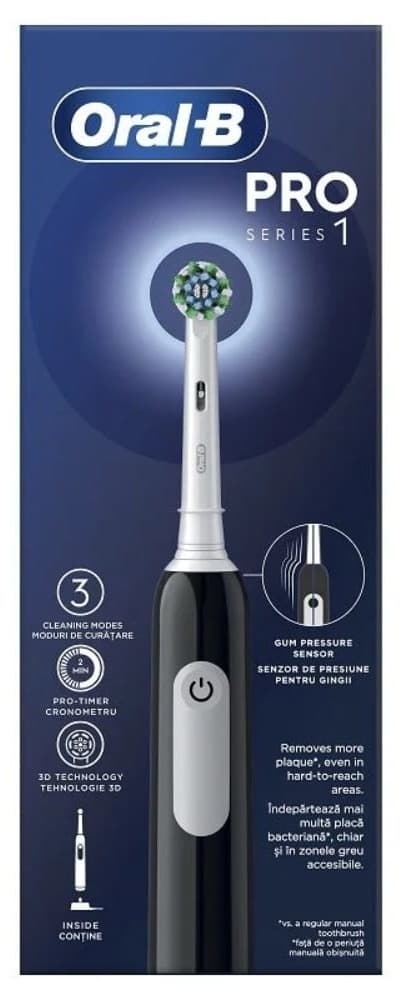 ORAL B Pro 1 Black W/TC električna četkica za zube 1kom-slika