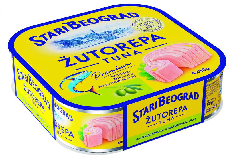 TUNA ŽUTOREP MASL ULJU 4X80G ST BEO-slika