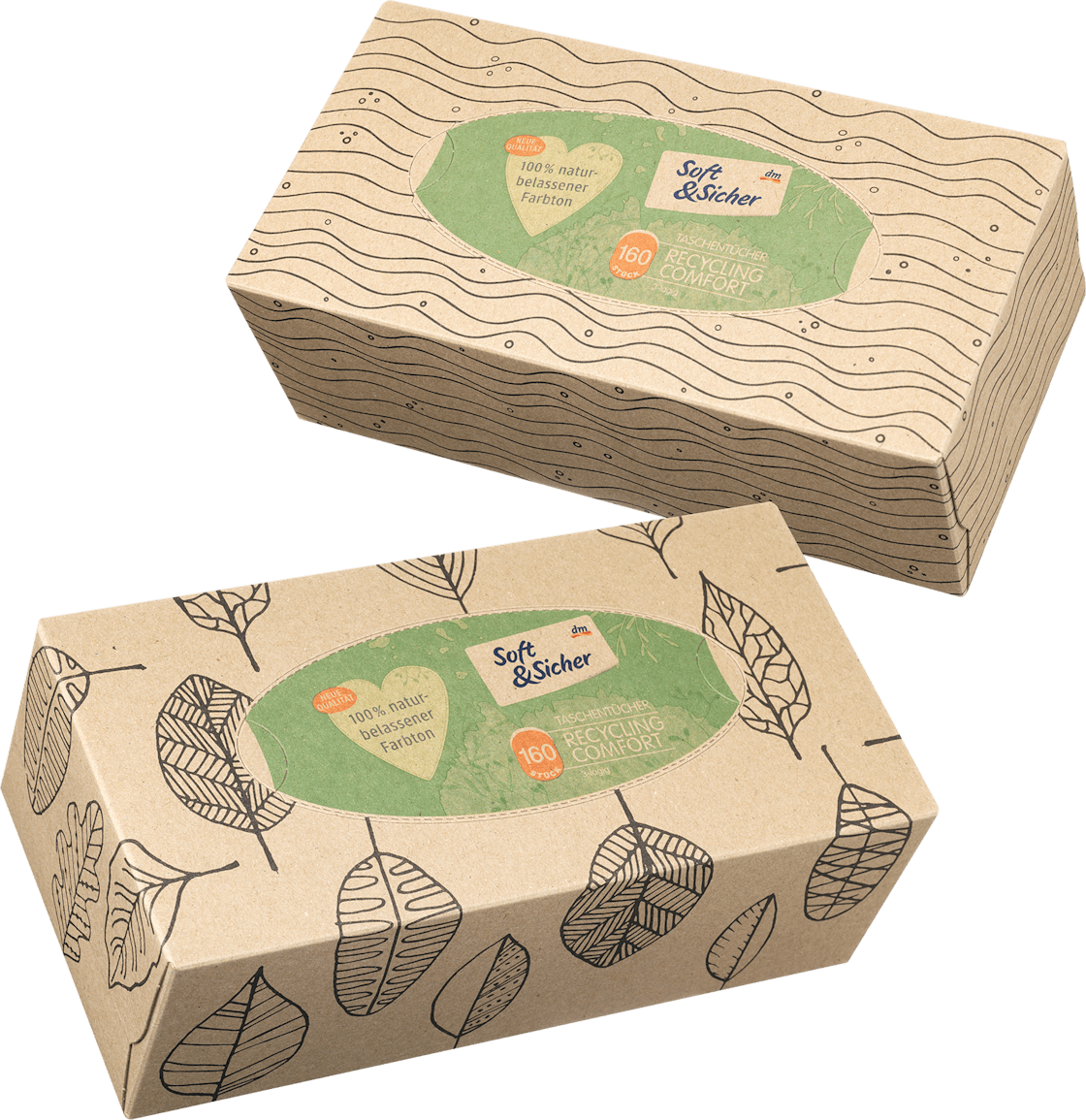 Papirne maramice SOFT&SICHER recycling comfort 3sloja 160kom-slika