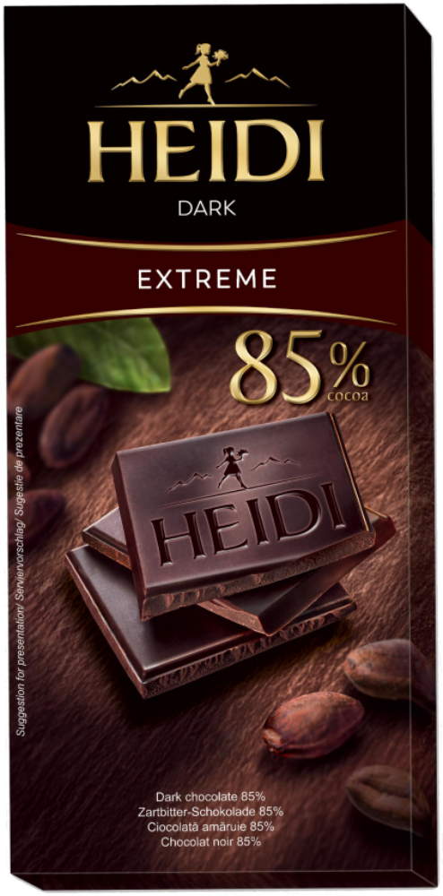 Cokolada crna Intense 85% Heidi 80g-slika